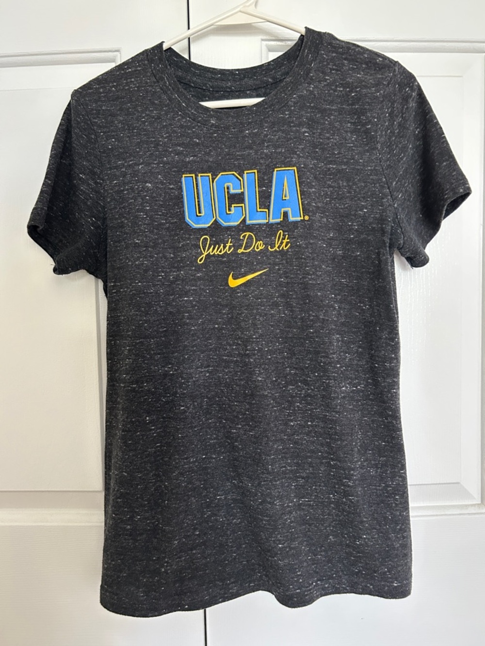 Nike UCLA Women’s Charcoal Speckle T-Shirt - Blue & Yellow